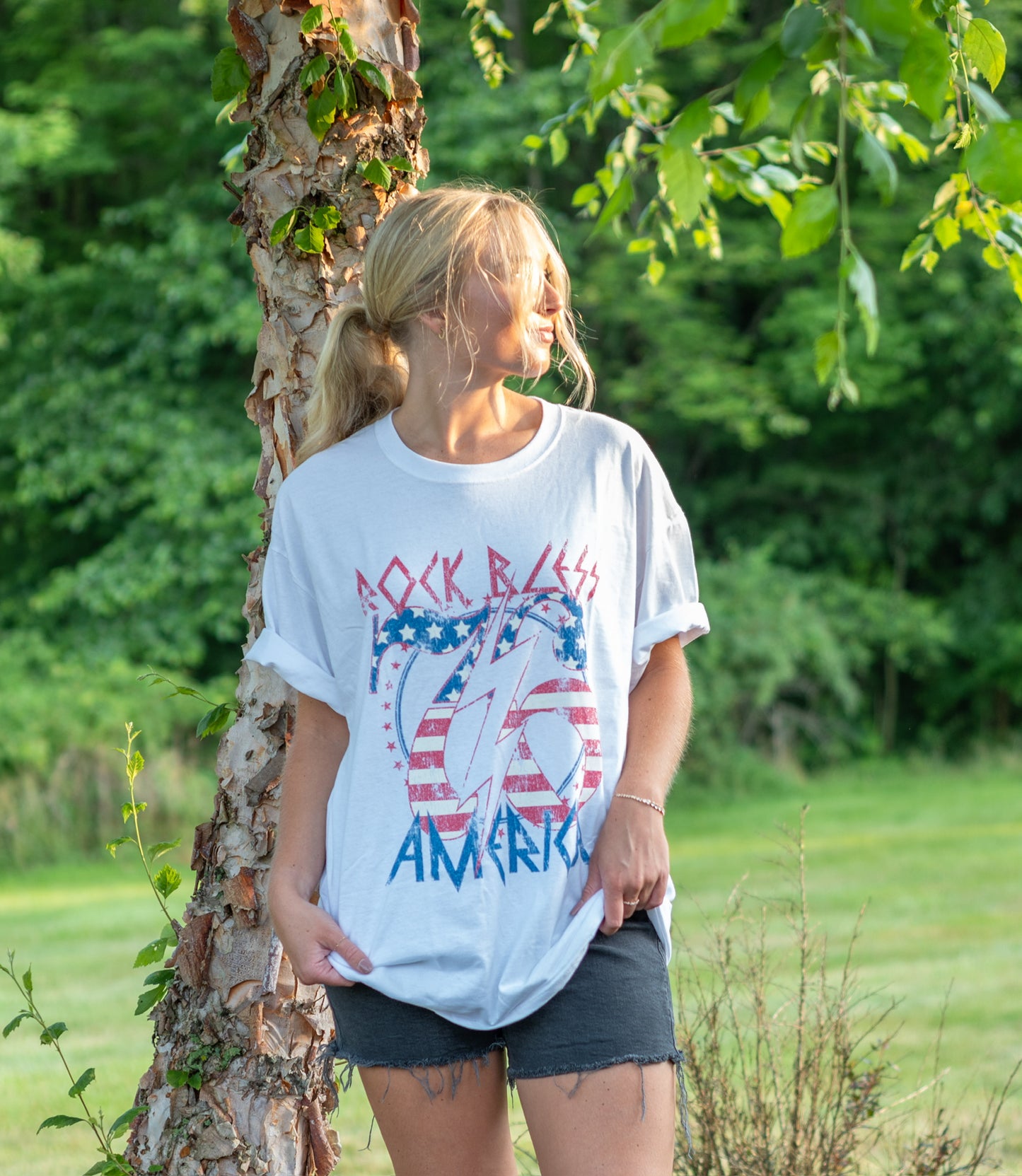 Vintage Rock Bless America Tee