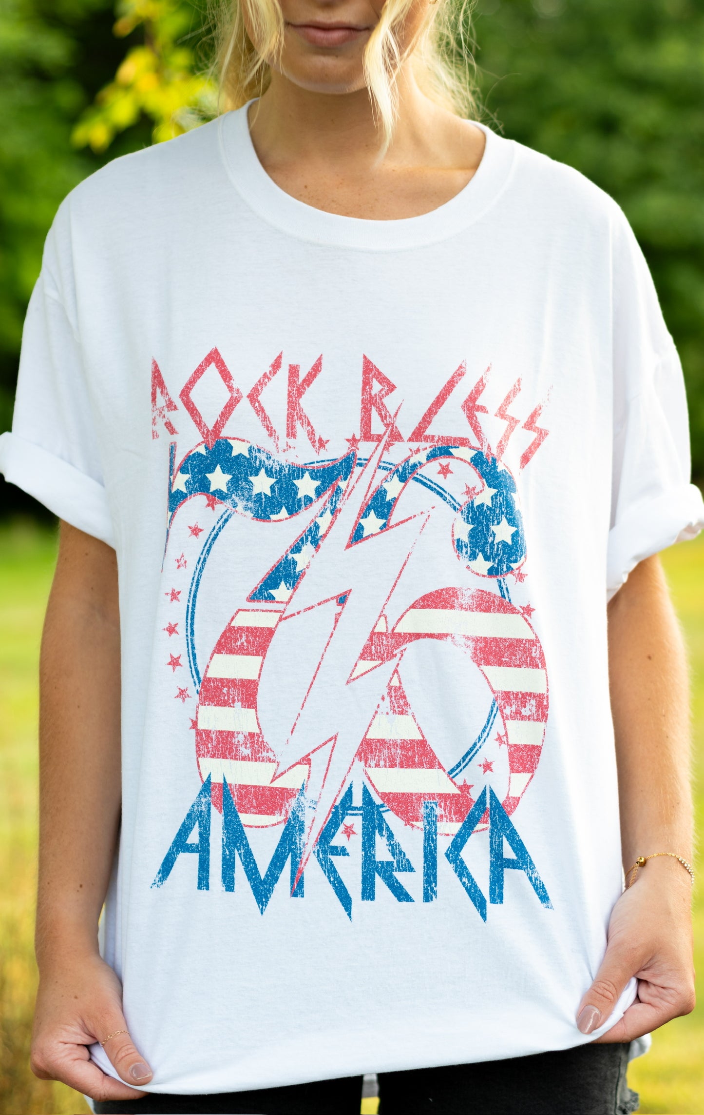 Vintage Rock Bless America Tee