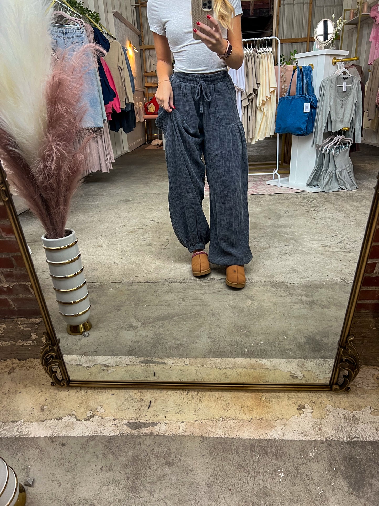 Eve Charcoal Aladdin Pants