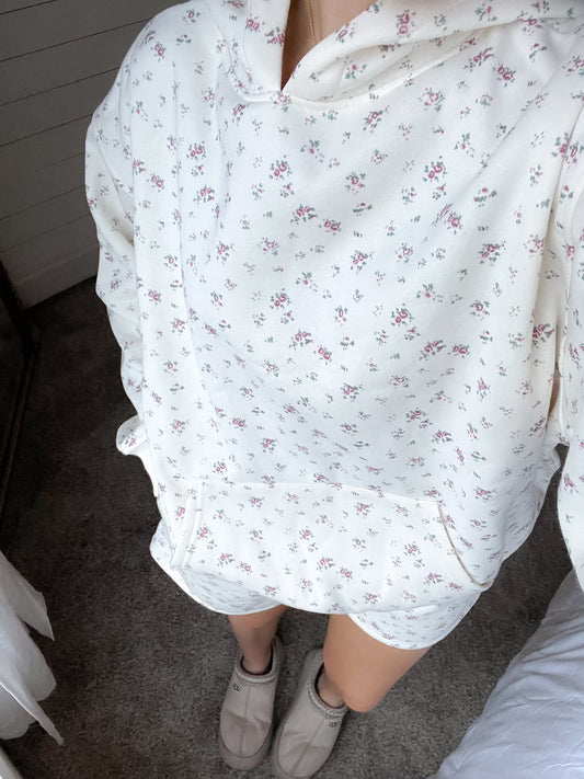 Ivory Ditsy Floral Top