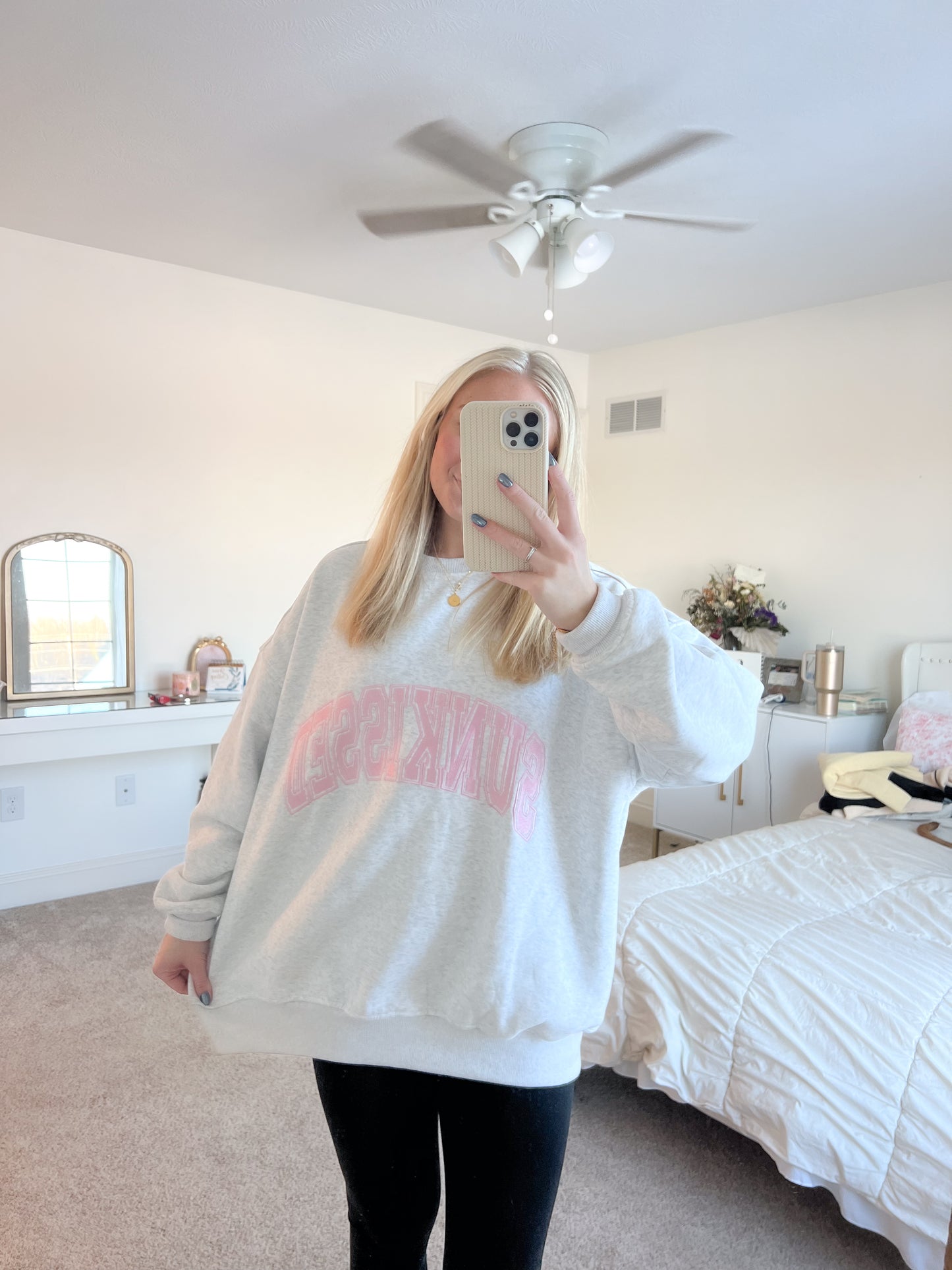 Just A Girl Sunkissed Crewneck