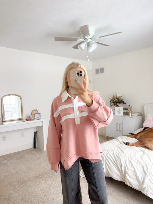 Pretty In Pink pullover