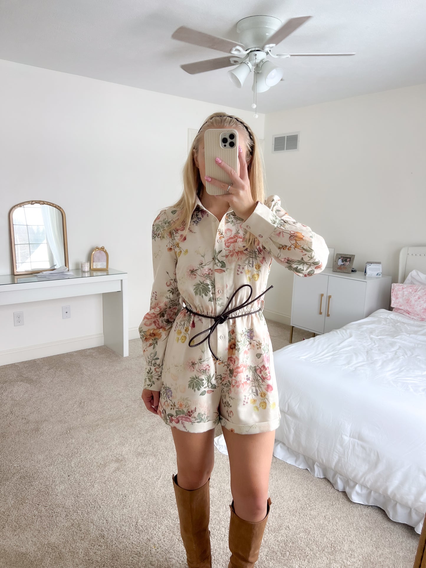 Romantic Floral Romper