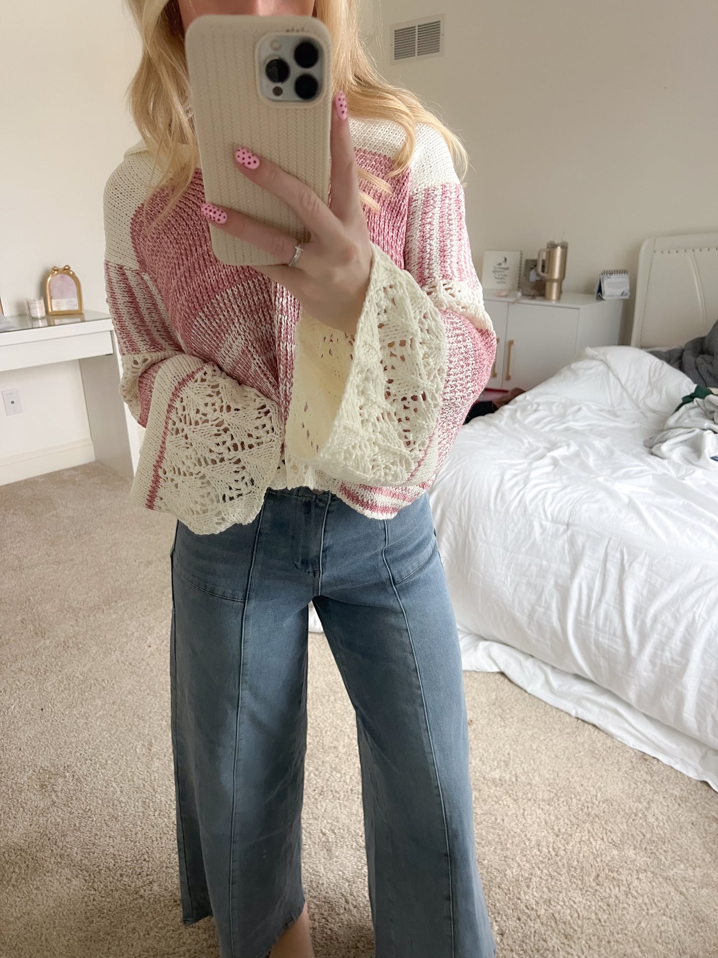 February Wide Leg Denim Jeans