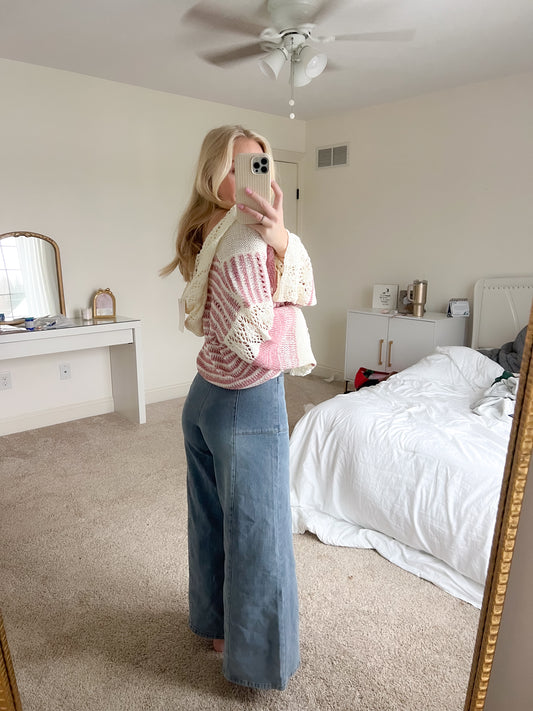 February Wide Leg Denim Jeans