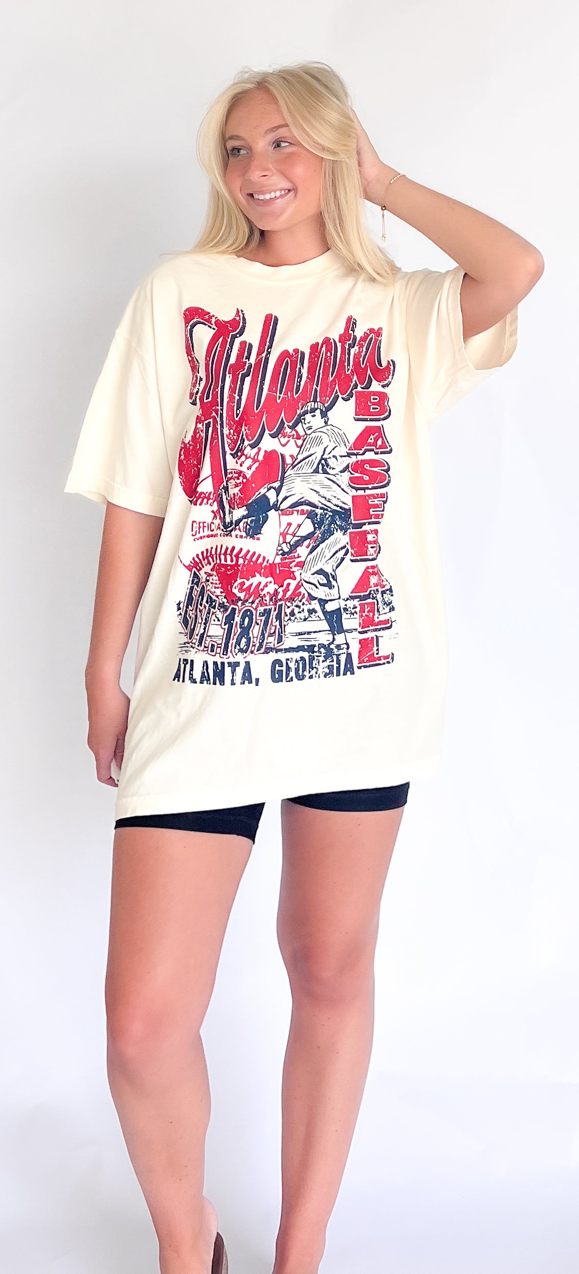 Vintage Atlanta Baseball Oversized T-shirt