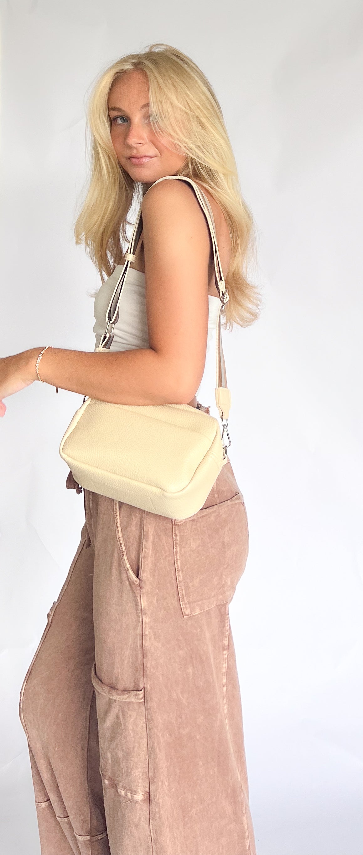 Paige Rectangular Purse with Guitar Strap