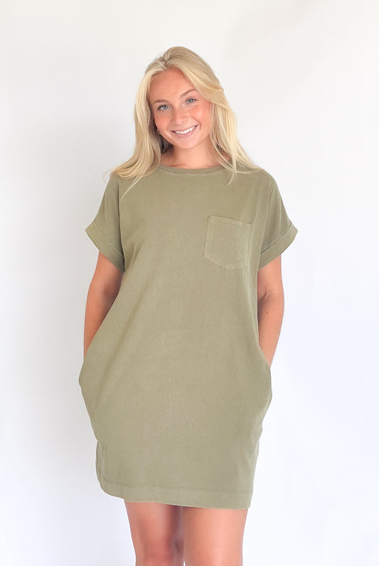 Flora Casual Mini T-shirt Dress