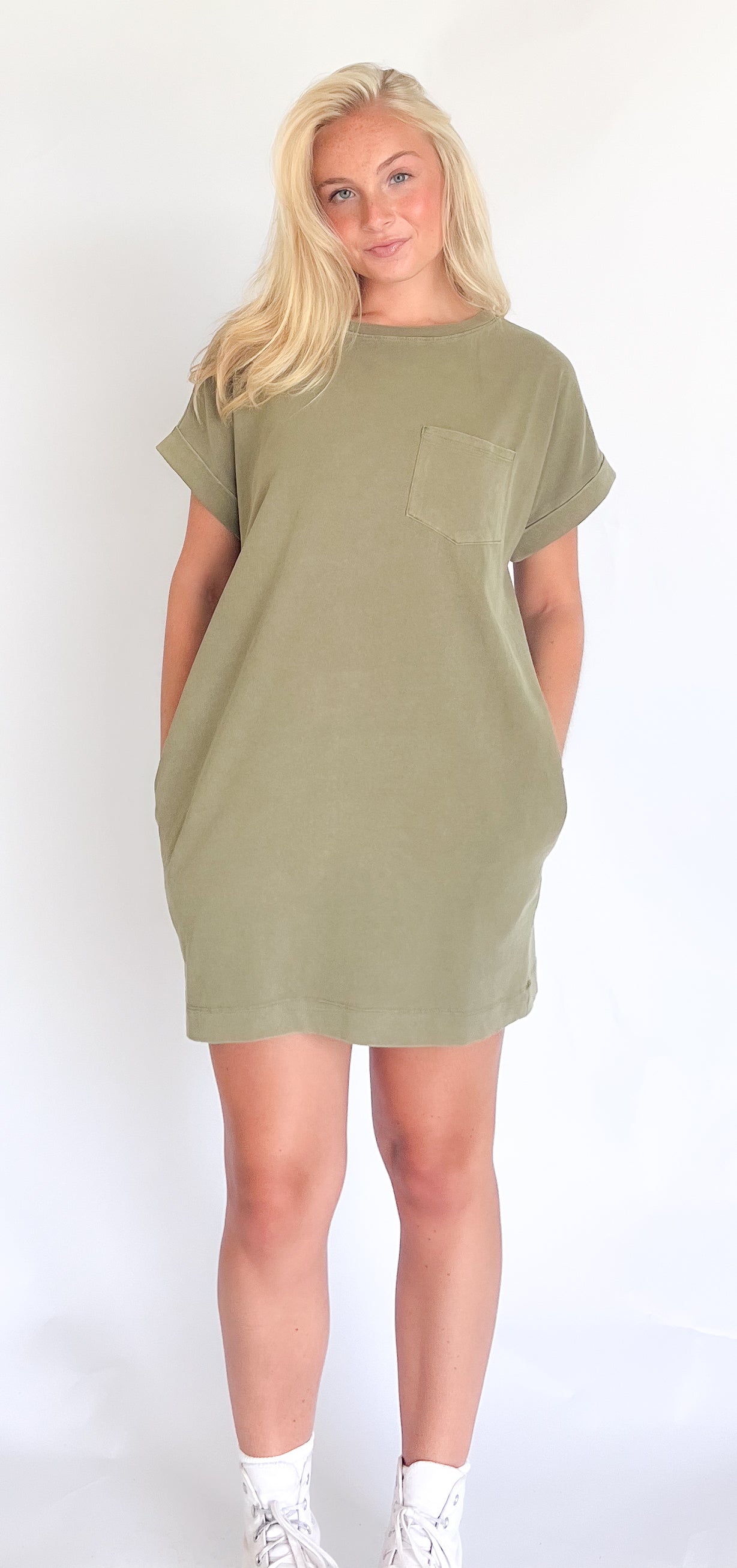 Flora Casual Mini T-shirt Dress