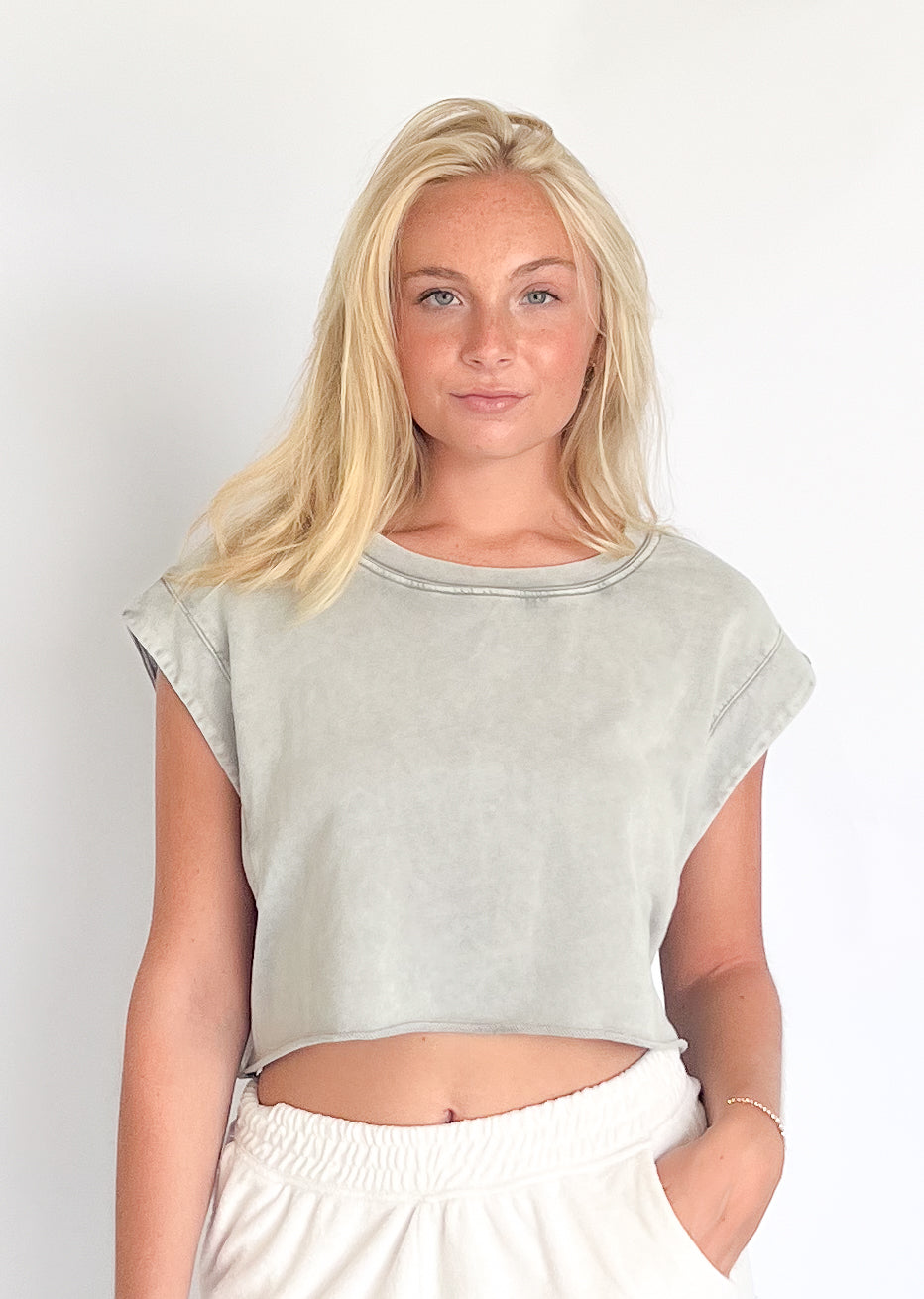 Warm-Up Mineral Wash Tank Top