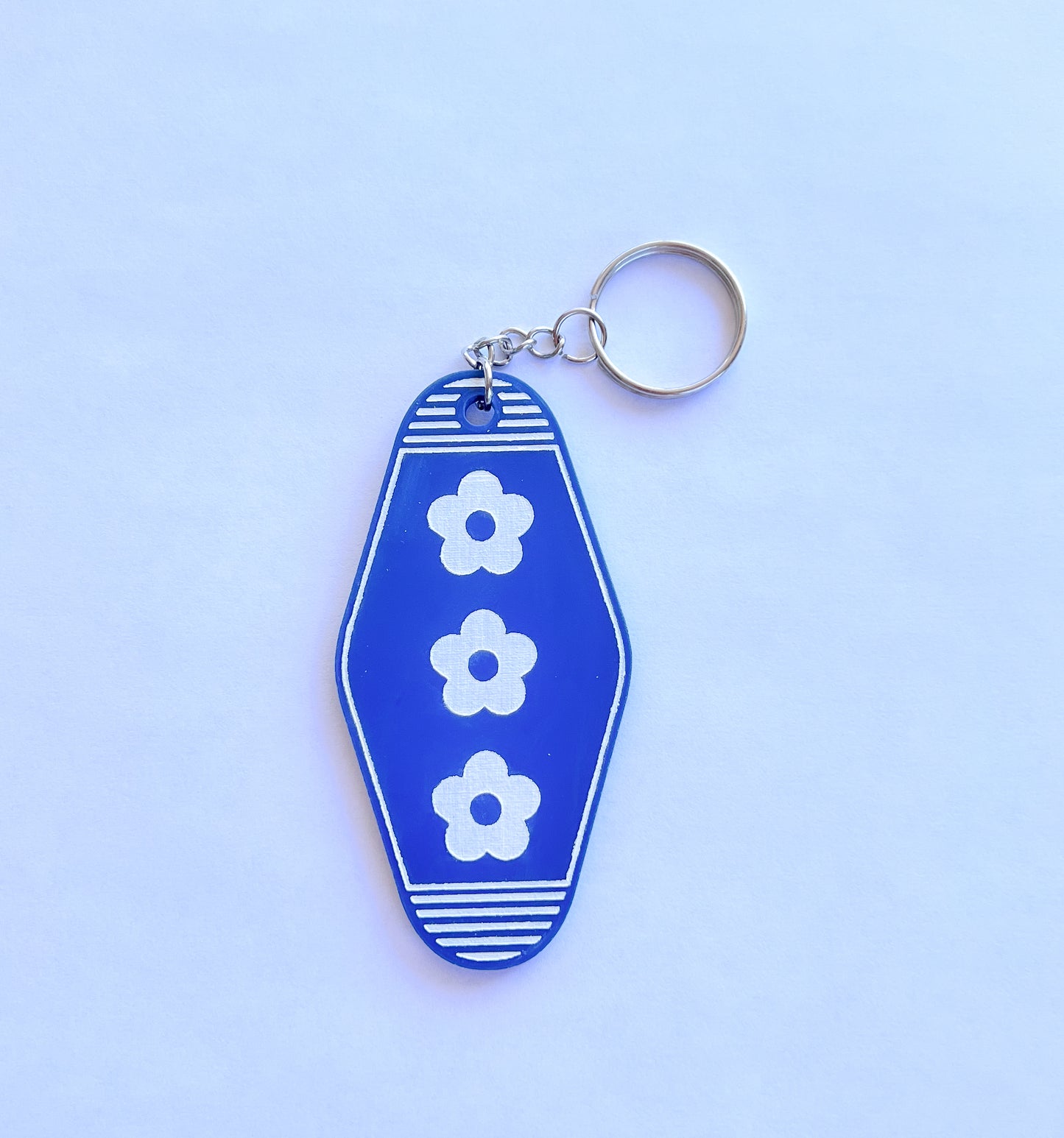 Flowers Motel Key Inspired Keychain