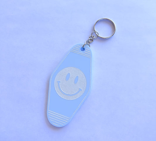 Smiley Motel Key Inspired Keychain