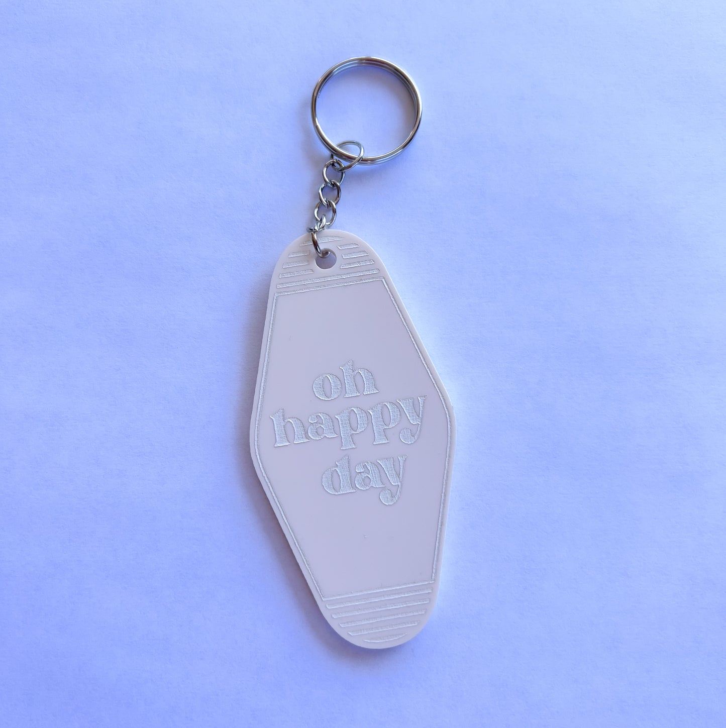 "Oh Happy Day" Motel Inspired Keychain