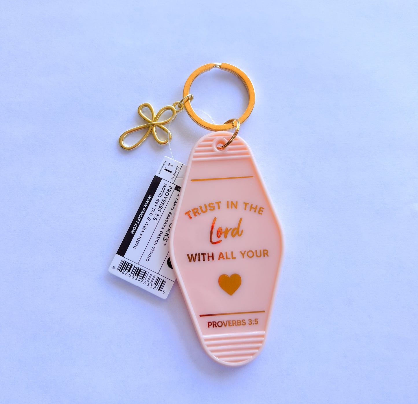 Proverbs 3:5 Scripture Keychain