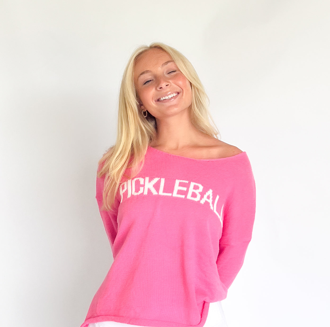 Passionate Pink Pickleball Sweater